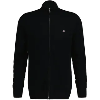 GANT für Herren. 8030164 Zip-Strickjacke Casual COTTON Strickjacke - schwarz 4XL