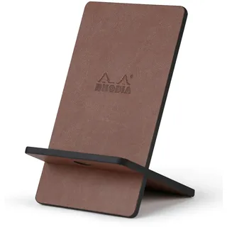 Rhodia Handyhalter italienischem Kunstleder 13x8x8,5 cm Schokoladenbraun 194410C