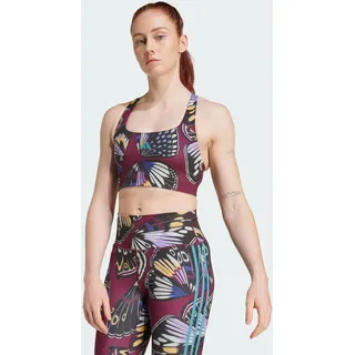 adidas X Farm Medium Support BH schwarz|rot|violett XL AB