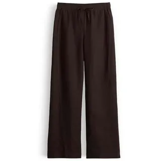 Opus Mileni Resort Wide Leg Hosen Dunkelbraun 40