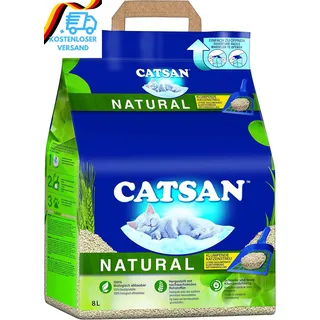 CATSAN Natural – Kompostierbare Klumpstreu Für Katzen Aus 100% Pflanzenfasern –