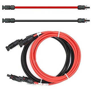 SOLARTRONICS Verlängerungskabel 4mm2 inkl. Solarstecker 2x10m - PV Kabel H1Z2Z2-K beidseitig rot/schwarz - Photovoltaik Kabel mit Stecker - Solarkabel für PV Solaranlage - Made in Germany