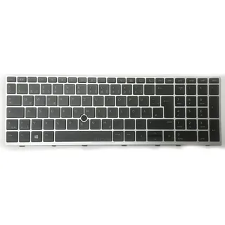 Tastatur für HP EliteBook 755 850 855 G5 G6 Zbook 15u L12000-041 deutsch - Silber
