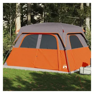 vidaXL Familienzelt 6 Personen Grau/Orange