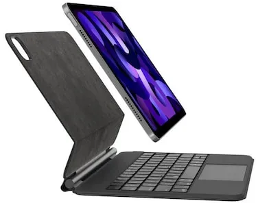 Belkin Pro Tastatur mit Hülle und magnetischem Ständer iPad Air (10,9 Zoll) und iPad Pro (11 Zoll) schwarz