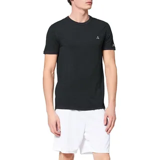 Schöffel Merino Sport Shirt 1/2 Arm M temperaturregulierendes Unterhemd, atmungsaktives Funktionsunterwäsche-Shirt in Wollqualität, anthrazit, L