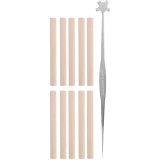 Violinenset, akustische Säule mit Sound Post Setter Installationswerkzeug, Soundpost, aus Fichtenholz, Zubehör für Violine 3/4, 4/4, 10 Stück, 70mm