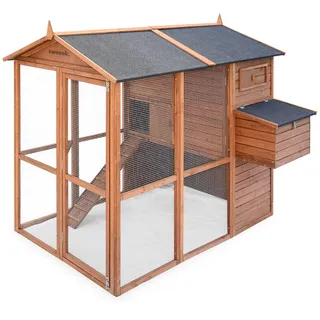 sweeek Hühnerstall aus Holz für 6/8 Hühner