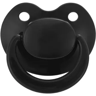 Somniumnight Ersatz Silikon Schnuller für Erwachsenen: groß Schild Großem Sauger Pacifier für Anxiety - zerlegbar und wieder zusammensetzbar zur Reinigung Geschenk für Paare Schwarz