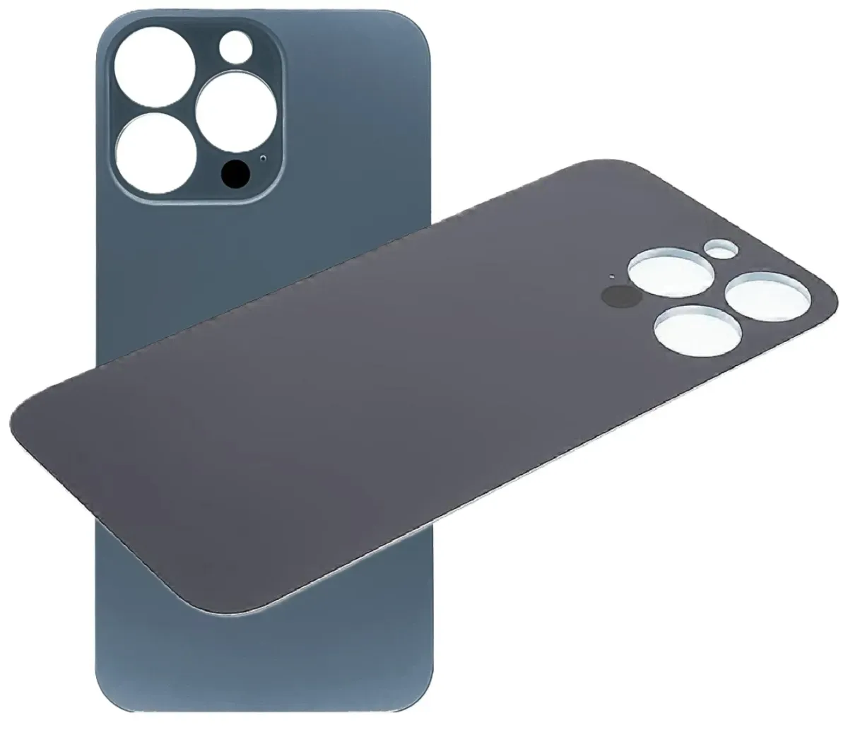 Akkudeckel Backcover für iPhone 13 Pro Blau, mit Kleber #AS105077