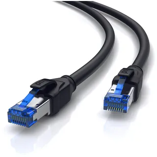 Primewire Outdoor Patchkabel - CAT 8 - mit IP66 - 40 Gbit/s - S/FTP PiMF Schirmung - Netzwerkkabel - 15m
