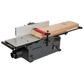 Shinko AH200 Abrichthobel – 200 mm Hobelbreite, Spiralwelle mit 16 HSS-Wendeplatten, Aluminiumguss-Tische, 1200 W Motor, mobil & präzise