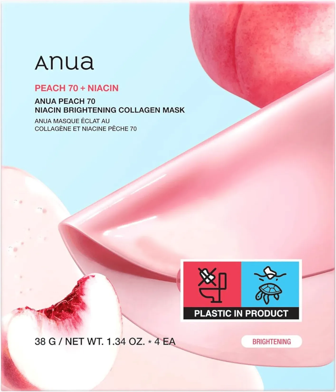 Anua Peach 70 Niacin Brightening Collagen Mask 1 Stück