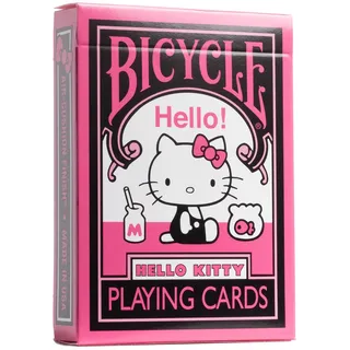 Cartamundi Deutschland Bicycle Hello Kitty - Black and Pink (Designer Spielkarten, Poker, Skat...)