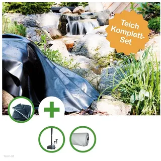 HEISSNER Teichfolie TEICH SET 'DONAU' - KLEINER FOLIENTEICH - TEICHFOL, 0,5 mm Stärke grau