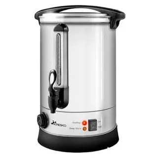 TRESKO Einkochautomat 1385-001, 1500 Watt, silber, Glühweinkocher, mit Zapfhahn, Edelstahl, 6,8 Liter