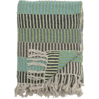 Bloomingville Decke 130 x 160 cm, blau