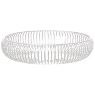 BLOMUS -LITO- Bowl | Obstschale aus hochwertigem Stahl | Dekoschale mit Streben in Weiß | Größe L | 8H Ø 36 cm