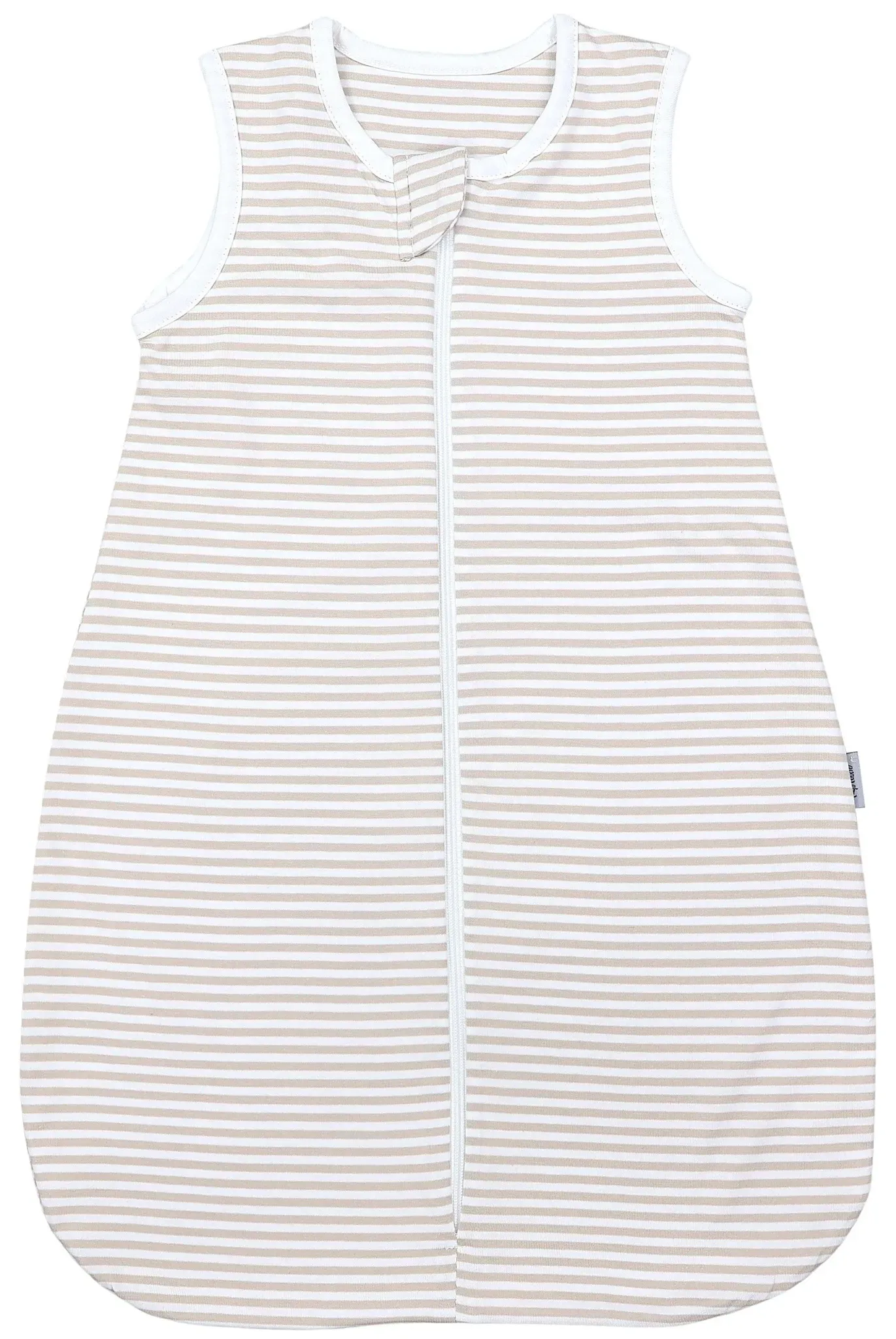 Babyschlafsack TUPTAM "Kugelschlafsack Baby Sommerschlafsack Kleine Kinder" Gr. 74, beige (streifenmuster beige), Schlafsäcke, Baby, L: 80cm, Obermaterial: 100% Baumwolle CO., L:80cm
