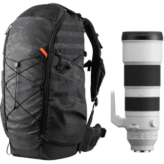 PGYTECH OnePro Super Teleobjektiv Rucksack für DSLR und Sony, Nikon, 600/800mm Objektiv, Professioneller ST Kamerarucksack Fotorucksack für Canon DSLR bis zu 1200 mm