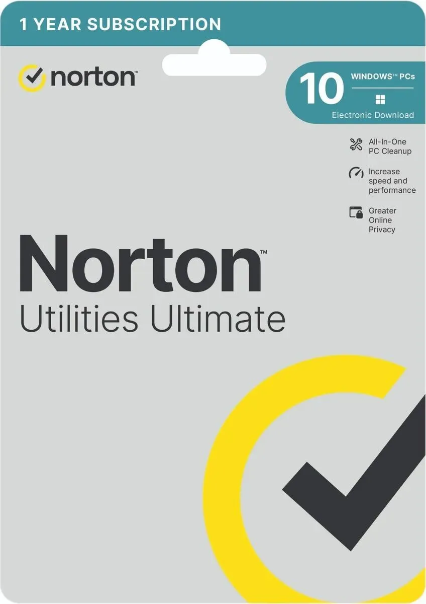 Norton Utilities Ultimate 2026, 10 Geräte - 1 Jahr, Download