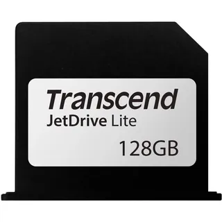 Transcend JetDrive Lite 350 128G MacBook Pro 15 Retina (128 GB, SDXC, U1), Speicherkarte, Schwarz, Silber