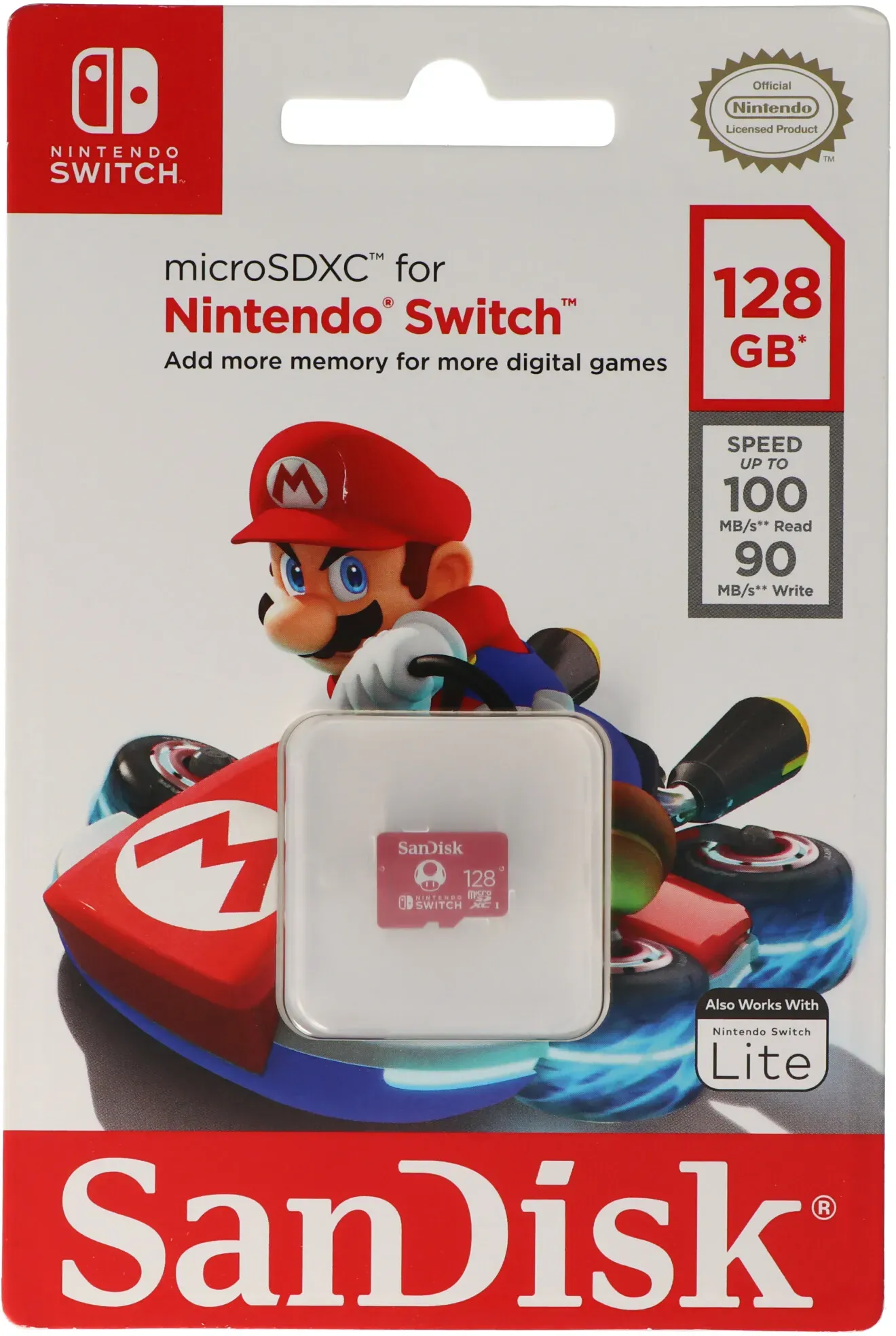 SanDisk MicroSDXC Speicherkarte für Nintendo Switch mit 64, 128 oder 256GB