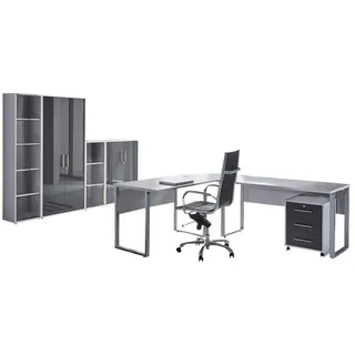 BMG-Möbel Büro Office Edition Set 4 Grau