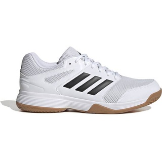 Adidas Speedcourt Volleyballschuh Cloud White / Core Black / Gum 45 1/3