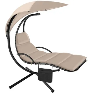 Tectake tectake® Hängeliege, großes Sonnendach und Seitentasche