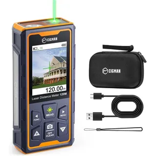 CIGMAN CD-120G – Laser-Entfernungsmesser mit Kamera & 120m Reichweite