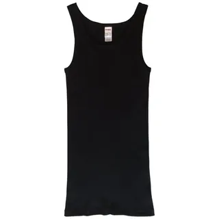 HERMKO Unterhemd 3018 Herren Unterhemd Doppelripp aus 100% Bio-Baumwolle schwarz D 7 = EU XL