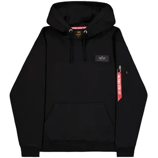 Alpha Industries Back Print Camo Print Kapuzenpullover - Black / Woodland - 3XL