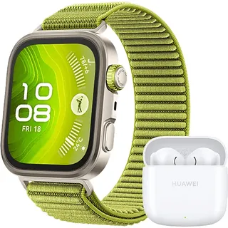 Titan Nylonarmband Grün + Freebuds SE 2