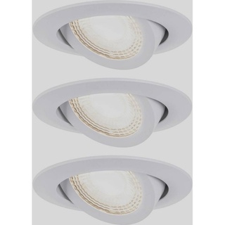 Paulmann LED Einbauleuchte 3er-Set weiß schwenkbar