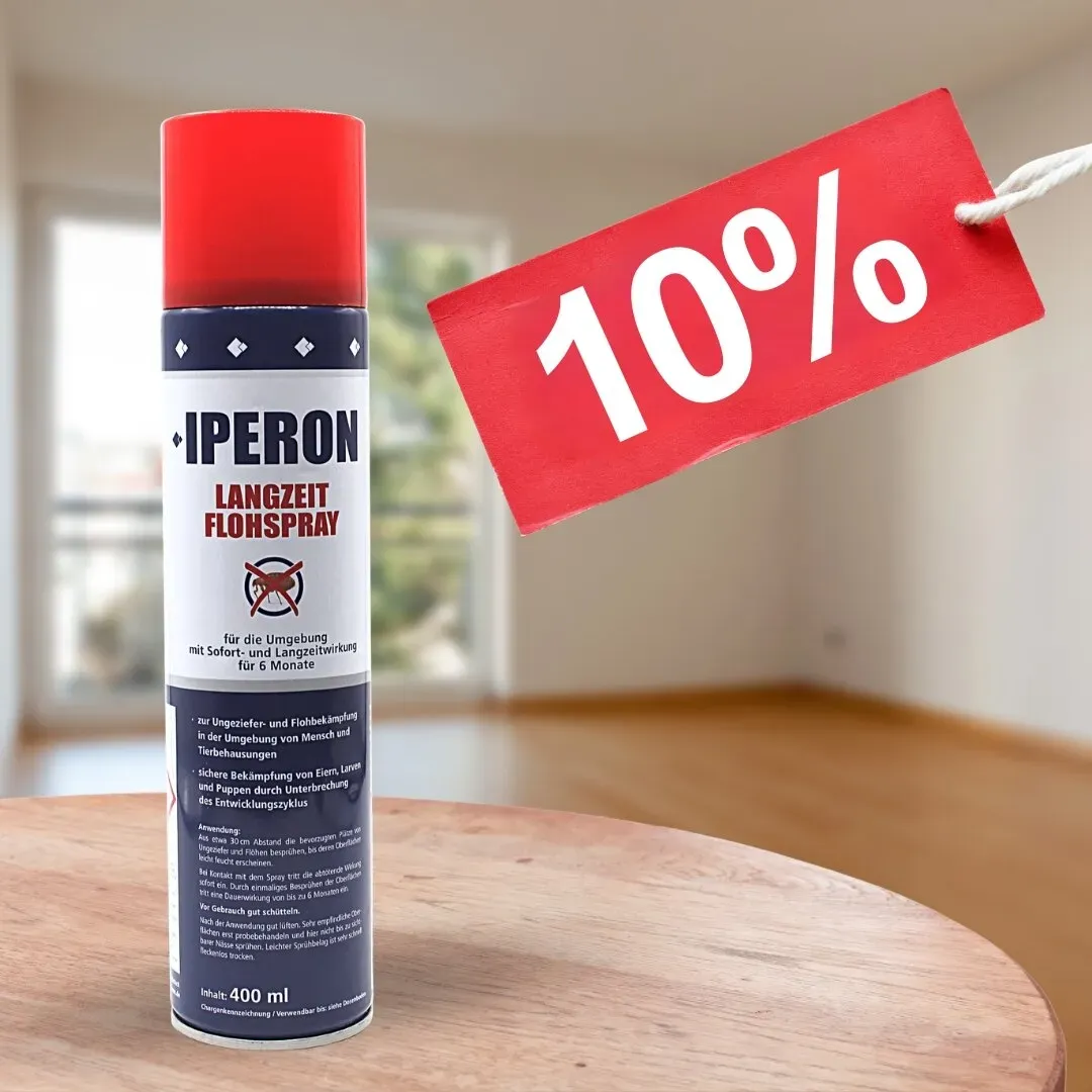 6 x 400 ml IPERON® Langzeit Flohspray