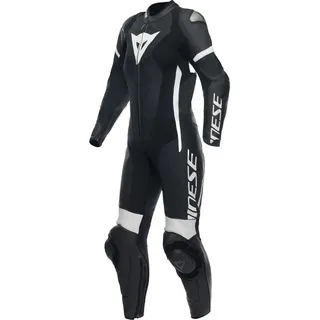 Dainese Grobnik S26 1-Teiler perforierte Damen Motorrad Lederkombi schwarz-weiss, Größe 38