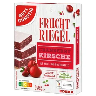 Gut&Günstig Fruchtriegel 5x 30,0 g