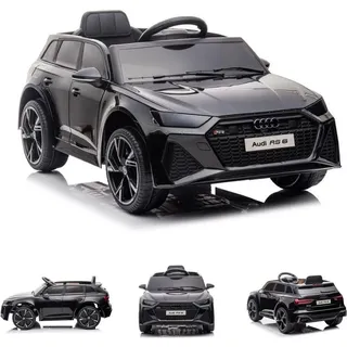 ES-Toys Elektro-Kinderauto Audi RS6 schwarz (12 V)