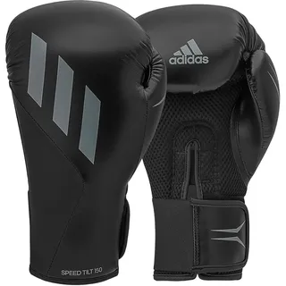 Adidas Herren Tilt 150 Boxhandschuhe, Schwarz/Grau, 8 oz EU