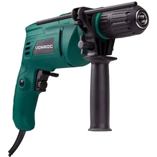 VONROC Schlagbohrmaschine 500 w – Zum Bohren und Schlagbohren – Schnellspannbohrfutter für schnellen Wechsel von Bits und Bohraufsätzen – Inkl.