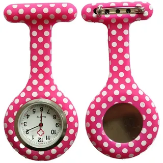 Nurse Watch Schwesternuhr Silikon  Krankenschwesternuhr Pulsuhr Kitteluhr Pflege Muster #21