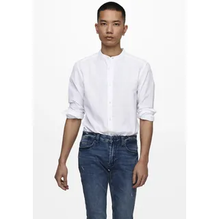 Only & Sons Herren Freizeit Hemd 'Caiden' Weiss, XL