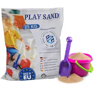 Spielsand für Sandkasten 0-2 mm mit PZH-Zertifikat 25kg