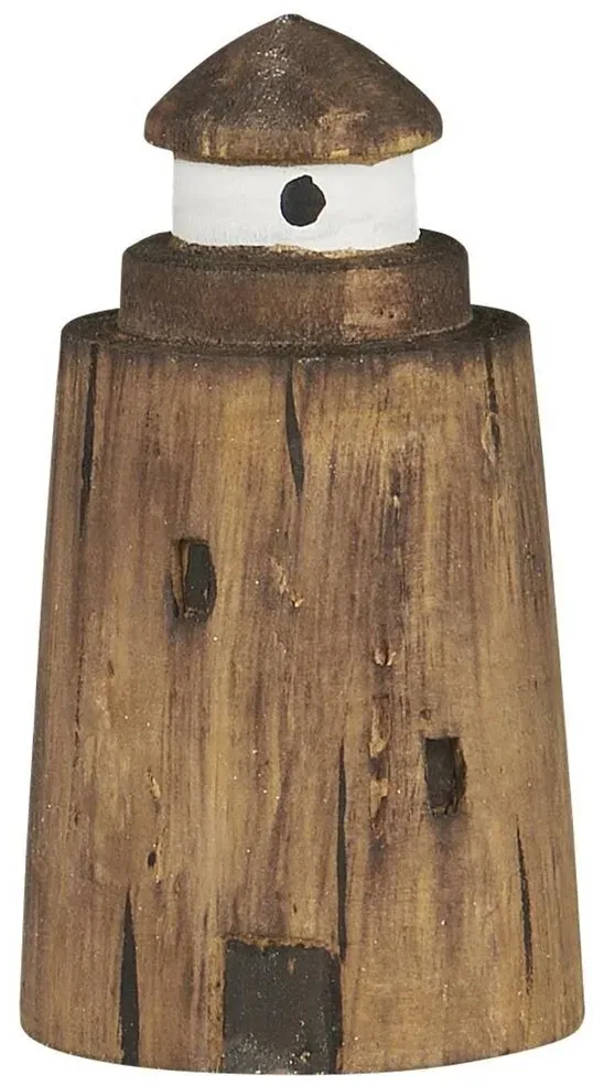 IB Laursen Holz Leuchtturm Deko Nautico, Höhe 8.5, Ø 4.5 cm