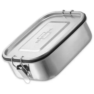 SILBERTHAL Lunchbox Brotdose Edelstahl 1200ml, Edelstahl, (1-tlg) silberfarben 1200 ml