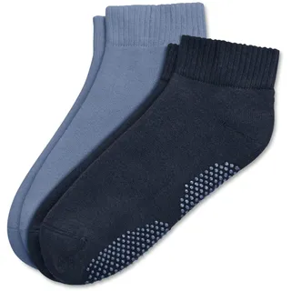Tchibo - 2 Paar Yogasocken - Damen - Gr. 35-38 - blau