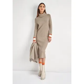 Hechter Paris Strickkleid Beige Gestreift 40