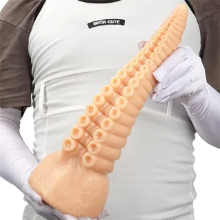 XXL Tentakel Dildo 35.5cm Realistischer Dildo Monster Dildo Mit Starkem Saugnapf Analdildo Butt Plug Alien Dildo Vagina Anal Masturbator Sexspielzeug Für Frauen Männer Paare Prostata,Flesh