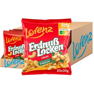 Lorenz Snack-World Lorenz ErdnußLocken Classic, 20 x 30 g)